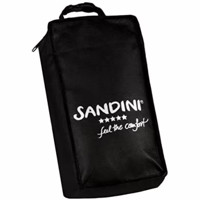 SANDINI TravelFix Regular Size – Microfiber – Premium Travel Pillow Made in EU / Neck Pillow with Ergonomic Support – Free Carrying Bag with Attachment Clip