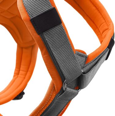 Нашийник для собак HUNTER Maldon, коричнево-сірий, L, м'який, комфортний, з 3M Scotchlite, регулюється, з м'яким ручним тримачем