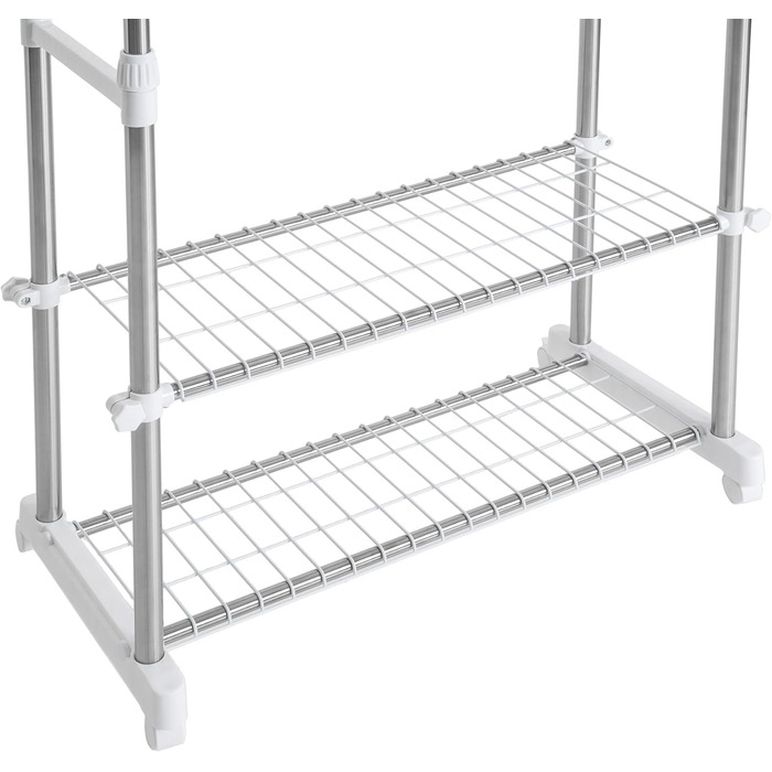 tectake Clothes Rack Coat Rack Height Adjustable - Various Models - (Sonja Model | No. 401889)