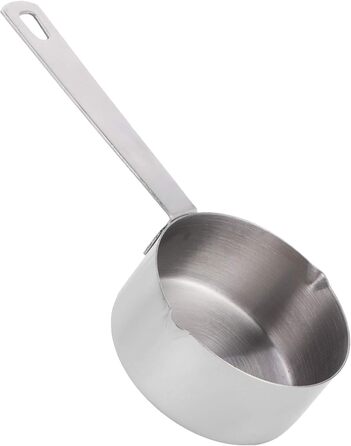 FBHappiness Stainless Steel 304 Measuring Cup, Metal Measuring Spoon, Baking Measuring Spoon with Scale, Cake Measuring Spoon for the Kitchen, Household Scale (Size: 1/3 Cup 80 ml) (1/3 Cup 80 ml)