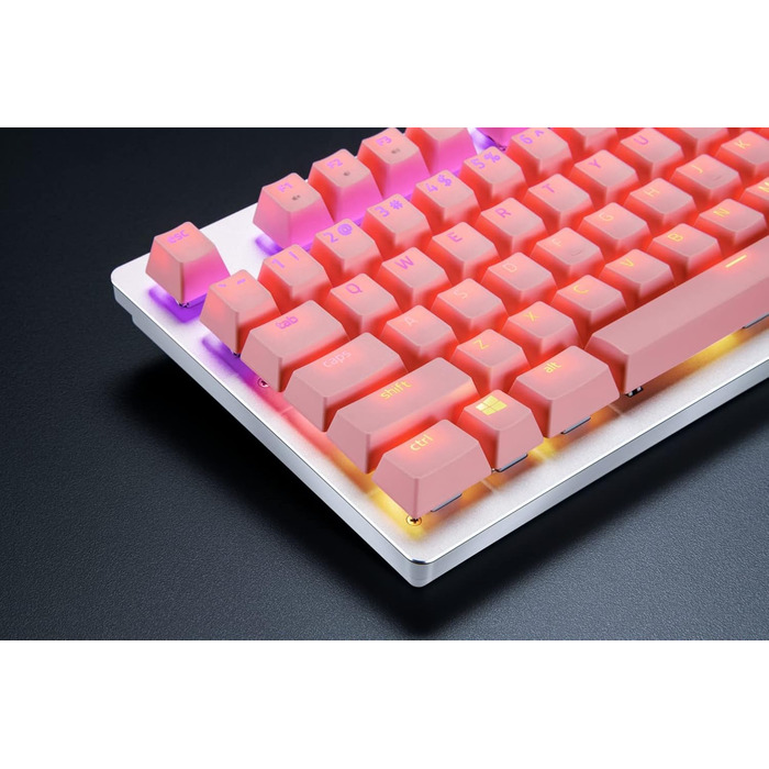 Набір Razer для апгрейду клавіатури: PBT кейкапи, спіральний кабель, інструменти - кварц-рожевий колір