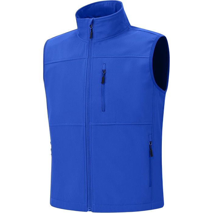 Чоловіча куртка Weste Outdoor з софтової мембрани, водонепроникна та вітронепроникна, з флісовою підкладкою, для туризму (M, Синій)