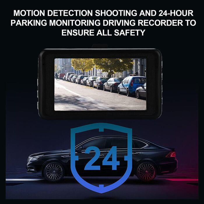 Відеореєстратор Podazz Dashcam Auto – передня та задня камери, 3
