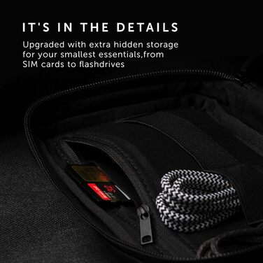 Native Union Stow Organizer - Lightweight travel bag made from durable canvas, stores cables, chargers and more (Indigo)