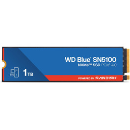 SSD WD Blue SN5100 1TB NVMe PCIe Gen 4.0 M.2 2280 - Швидкість 7100 MB/s, nCache 4.0, SanDisk 3D NAND