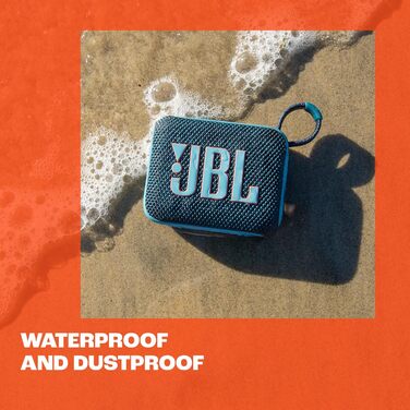 JBL Go 4 Black – Портативна Bluetooth колонка з глибоким басом, захистом від води та пилу, до 7 годин роботи