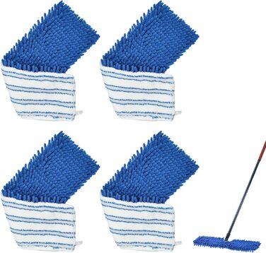 Aiyiried Microfiber Mop Head, compatible with O-Cedar Dual Action Mop, 4 Pack