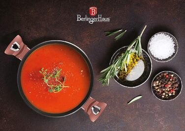 Набір посуду Berlinger Haus 15 предметів, металевий, рожеве золото (Metallisch Irose)