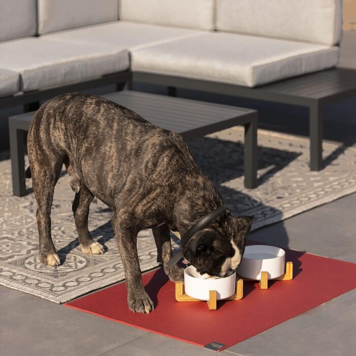 Підставка для миски SanoZoo для котів - екологічна, Made in Germany, 60x90 см, сіра