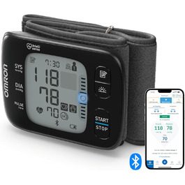 Тонометр на зап'ясті OMRON RS7 Intelli IT з Bluetooth, клінічно перевірений, Testsieger Stiftung Warentest 09/2020