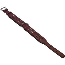 Nobby Leather Collar VINTO, 60 cm (53-58 cm), 50 mm, 1 piece (brown, neck circumference: 39-43 cm)