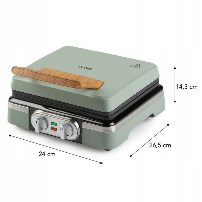 Вафельниця Domo DO9279W, 1520 Вт, зелена