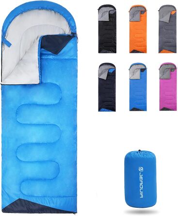 Lightweight Waterproof Sleeping Bag for Adults - Cold Weather Backpacking Sleeping Bag for Camping, Hiking, and Outdoor Travel | Includes Compression Bag