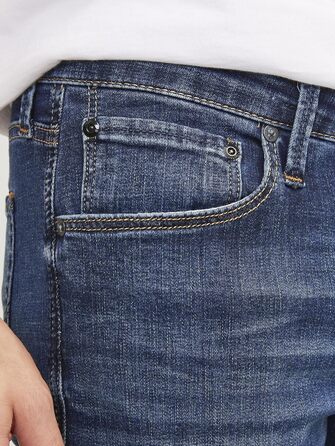 Джинси чоловічі JACK & JONES Slim Fit JJIGLENN сині, 32W/32L, денім