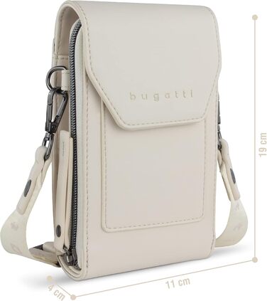 Сумка Bugatti Almata на плече з відділенням для смартфона, кросбоді для жінок, бежевого кольору