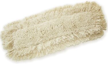 Industrial Strength Washable Cotton Dust Mop Refill, thick tufted head for home & commercial use, fits wire frame, cleans hardwood, laminate, concrete, or other flooring systems 24