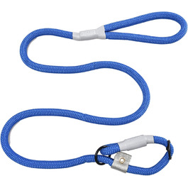 Leine - Training lead for dogs - 2in1 dog collar and leash - Slip lead - Retriever lead with integrated collar (Small/Medium - Color: ) - Length 120 cm, Diameter 1 cm (Groß, Blue)