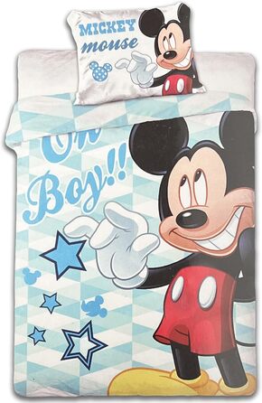 Дитяча постільна білизна Disney Mickey Mouse, 100x135 см, 100% бавовна (M05)