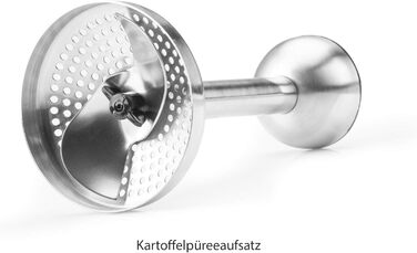 Стаціонарний блендер GASTROBACK Design Stabmixer Advanced Pro з нержавіючої сталі, чорний/синій, 65 x 400 мм