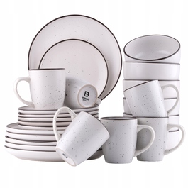 Обідній сервіз на 12 осіб, 48 предметів Premium: великі, маленькі та глибокі тарілки, а також чашки