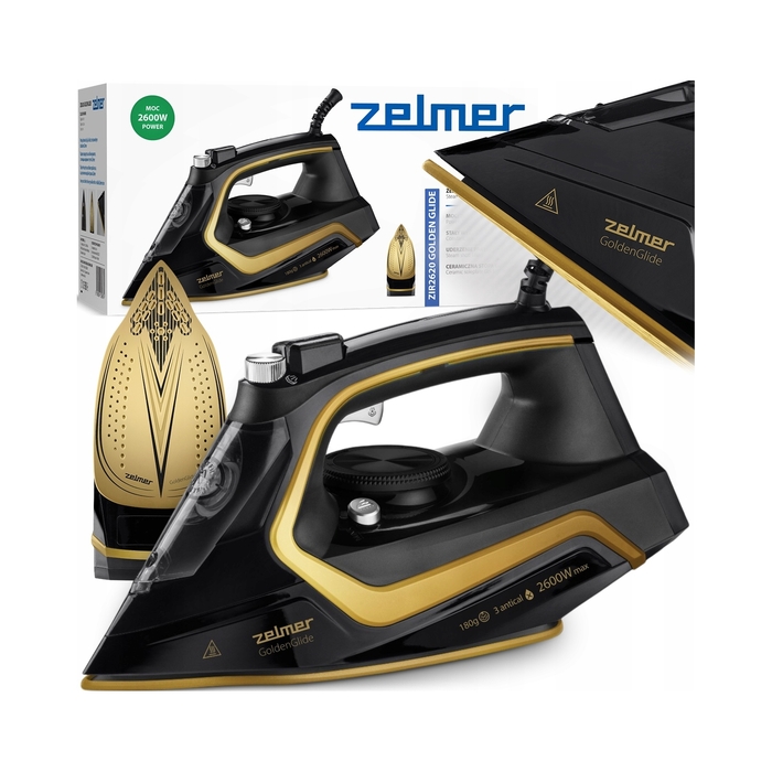 Парова праска Zelmer ZIR2620, 2600 Вт, керамічна підошва, 280 мл