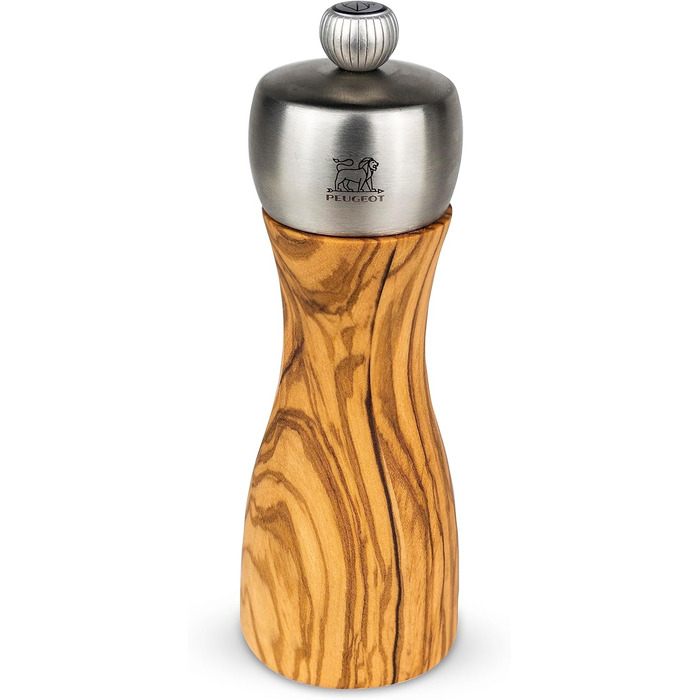 Соломолка Peugeot Fidji 15 см Graphite – ручна, з регулюванням помелу, PEFC-сертифікована деревина