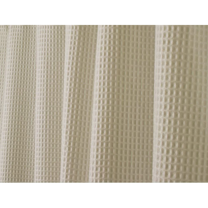 mDesign Luxury Shower Curtain - Cotton Blend Fabric - 180 x 180 cm, Color: Beige - Curtain for Bathroom - Shower, Bathtub - Easy Care, Taupe 180 x 180 cm