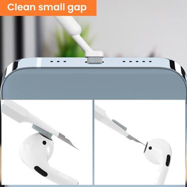 Набір для чищення гаджетів 20 в 1: клавіатура, навушники, камера, монітор, телефон. З щіткою та стилусом.