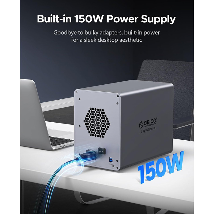 Зовнішній HDD-корпус ORICO 9858U3 для 5 жорстких дисків 3.5