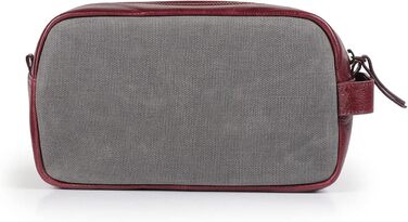 Чоловіча/Жіноча дорожня сумка Londo Echtleder, набір сумок для туалету (Бургунді)
