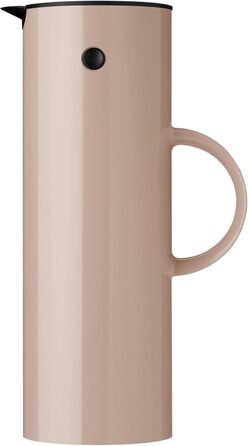 Термос Stelton EM77 - 1 л, з подвійними стінками, для гарячих/холодних напоїв, з скляною вставкою, магнітним затвором, гвинтовою кришкою, вінтажний дизайн (Heather)