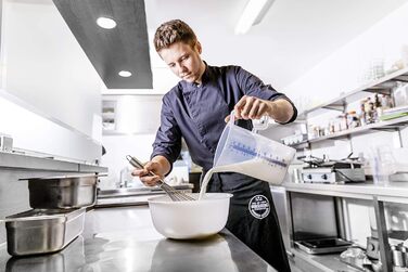 Вінчик термоhauser Schneebesen з нержавіючої сталі, 40 см, з нержавіючою ручкою та гачком для підвішування, 16 петель