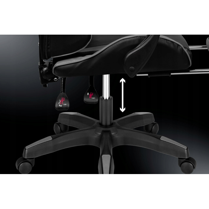 Ігрове крісло Kruger&Matz GX-150, штучна шкіра, чорне