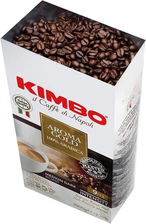Кава в зернах Kimbo Espresso Napoletano Aroma Gold, темне обсмаження, 1 кг
