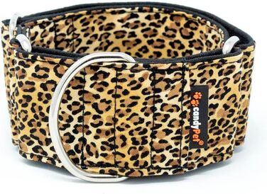 Нашийник для собак Martingale, L, леопардовий принт, ширина 4 см (35-65 см контур)