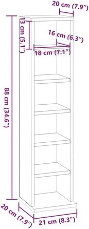 vidaXL CD Rack with Ample Storage