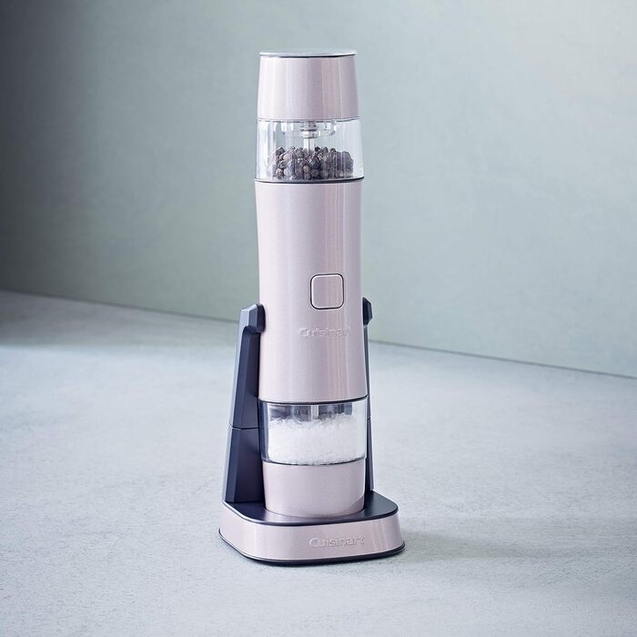 Електричні млини для солі та перцю Cuisinart | Набір | Акумуляторні | З мірною кришкою | Регулювання помелу
