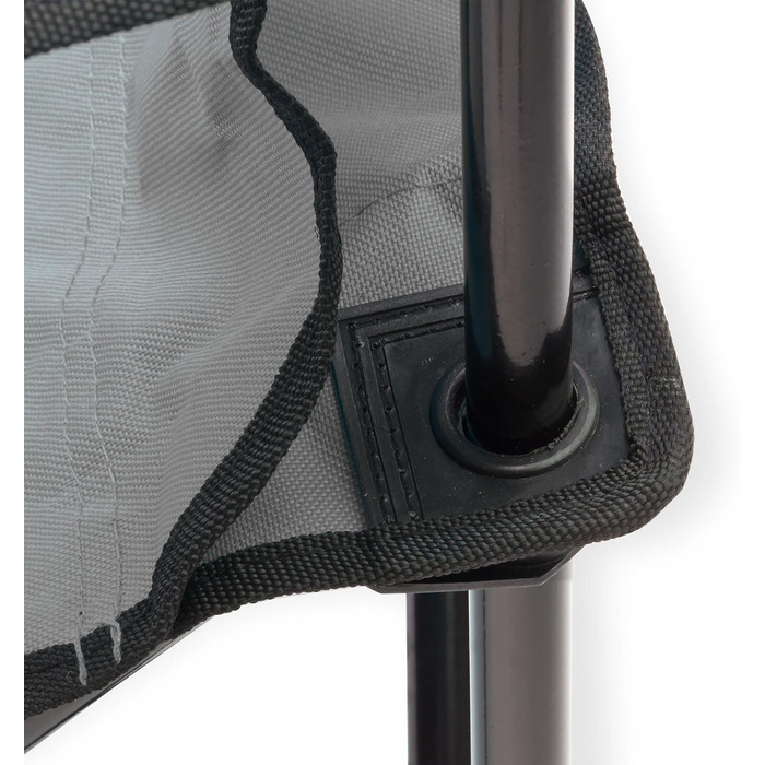 Складний стілець DEMA з високою спинкою сірого кольору