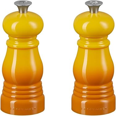 Набір для спецій Le Creuset Kleines Mühlenset: соляна та перечна млинки, ABS-пластик, 5x5x12,1 см, керамічний механізм, чорний, 96002500140000 (Nectar)
