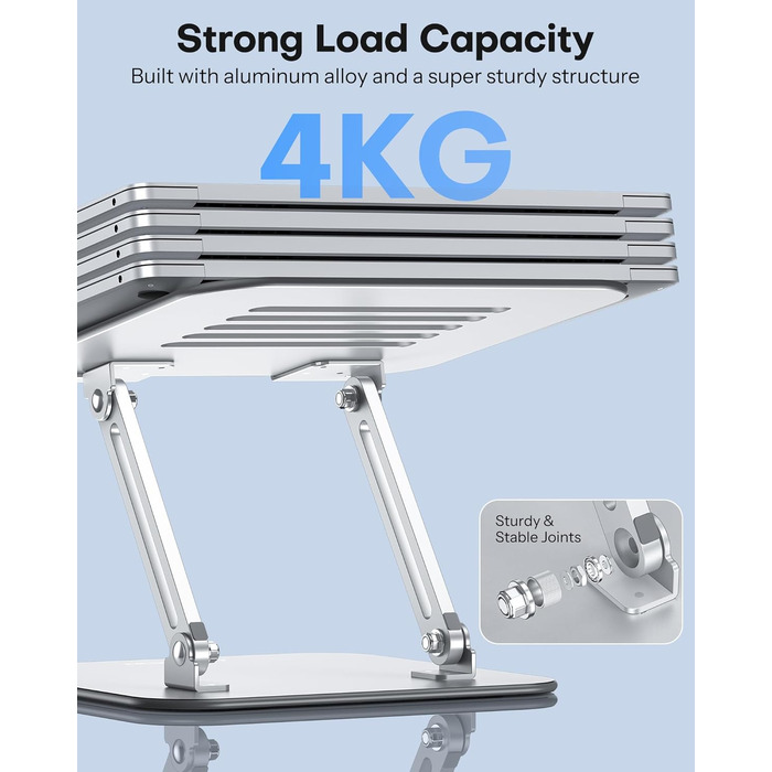Підставка для ноутбука OMOTON LA11, регульована висота, складна, з вентиляцією, для MacBook Air Pro та ноутбуків 10-17.2