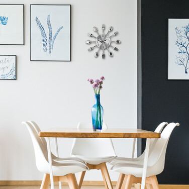 Relaxdays Wall Clock Cutlery