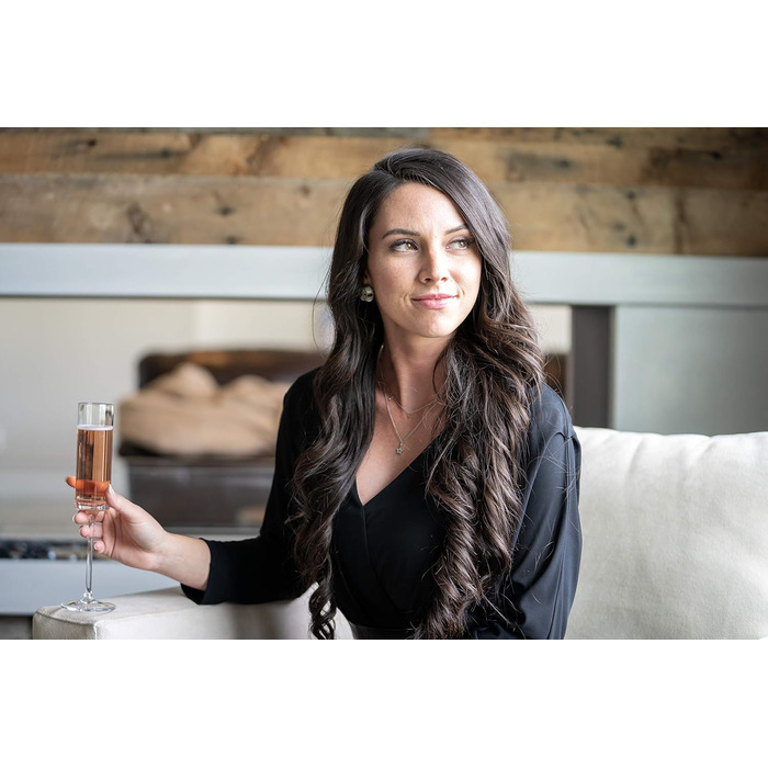 Набір келихів для шампанського Aspen & Birch (6 шт.) - келихи для мімози, 100% без свинцю, 280 мл, ручної роботи