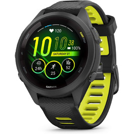 Garmin Forerunner 265S чорний - спортивний годинник для бігу та фітнесу