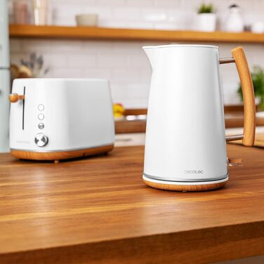 Cecotec Thermosense 400 White Electric Kettle - 1.7L, 3000W