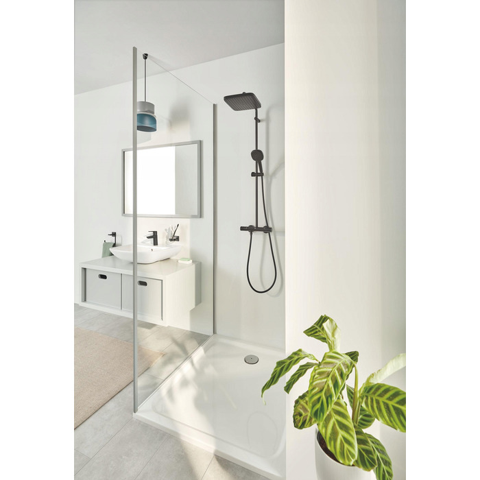 Стакан для зубних щіток Grohe з настінним кріпленням, чорний матовий