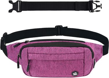 WATERFLY Поясна сумка на пояс для чоловіків та жінок: спортивна сумка на пояс, сумка-слінг для подорожей, туризму, прогулянок з собакою, активного відпочинку (фіолетовий)
