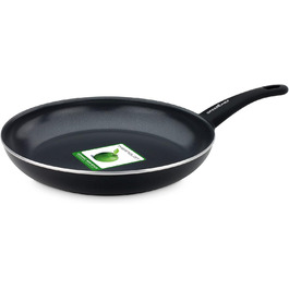 Сковорода GreenChef Diamond 30 см з антипригарним покриттям, без PFAS, для індукції, можна мити в посудомийній машині, чорна, м'яка ручка