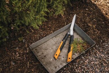 Садові ножиці Fiskars PowerGear X HSX92, антипригарне покриття, сталеві леза, 63 см, чорні/помаранчеві
