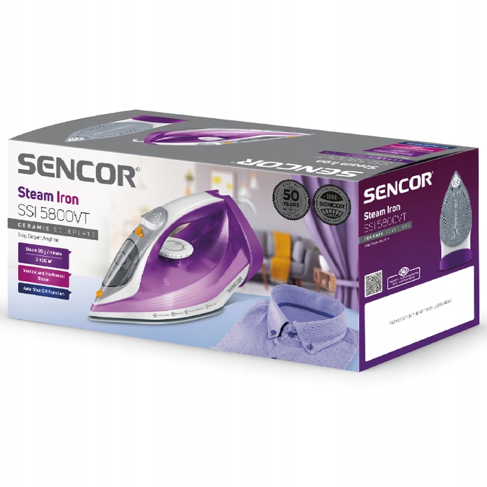 Парова праска Sencor SSI 5800VT з керамічною підошвою
