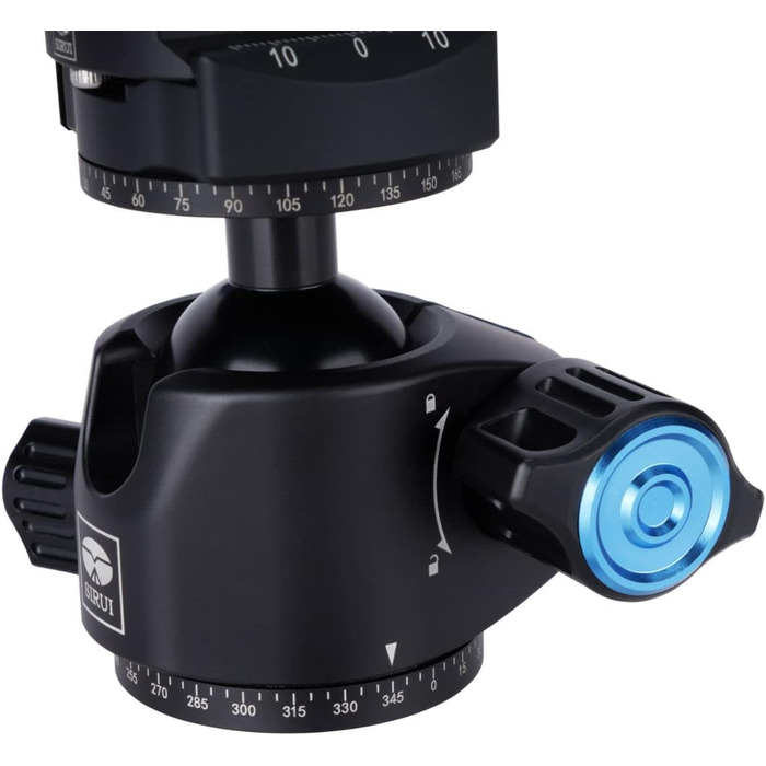 Штатив SIRUI ST-10X з вуглецевого волокна, з відеоголовою для панорамної зйомки, трикутною центральною колоною, для DSLR-камер, 4 секції, висота до 166 см, навантаження до 3 кг